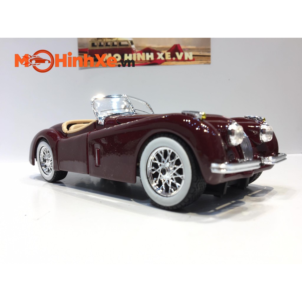 MÔ HÌNH XE 1951 JAGUAR XK 120 ROADSTER 1:24 BBURAGO