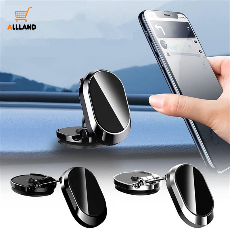 1 Giá Đỡ Điện Thoại/GPS Xoay 360 Độ Bằng Kim Loại Hít Nam Châm Thông Dụng Cho Xe Hơi