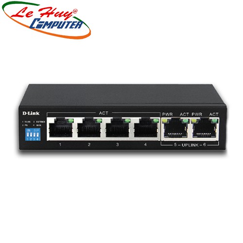 Bộ chia mạng DLink DES-F1006P 6 port