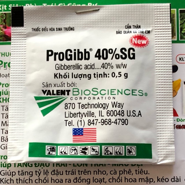 Ga3 ProGibb WSG ( dạng cốm ) gói 0.5gr xuất sứ Mỹ.