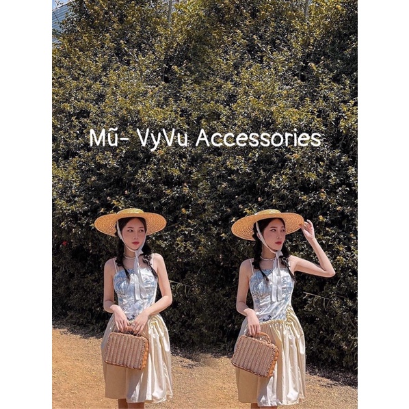mũ cói / nón cói vành 15cm SẴN