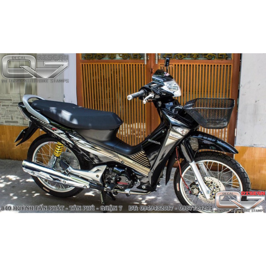 TEM RỜI FUTURE - WAVE 125 XÁM ĐEN