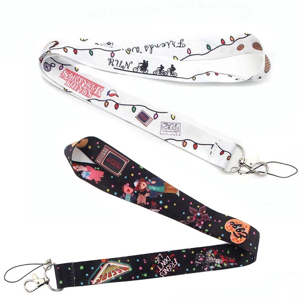AARON1 Gifts Stranger Things Cell Phone Decoration Webbing Hang Rope Mobile Phone Straps Certificate Lanyard Mobile Phone Accessories Cute Keychain Phone Pendant ID Card Badge Holder Neck Strap