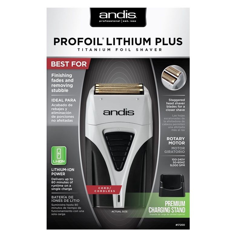 CẠO KHÔ ANDIS PLUS PROFOIL® LITHIUM BẢN NỘI ĐỊA UL