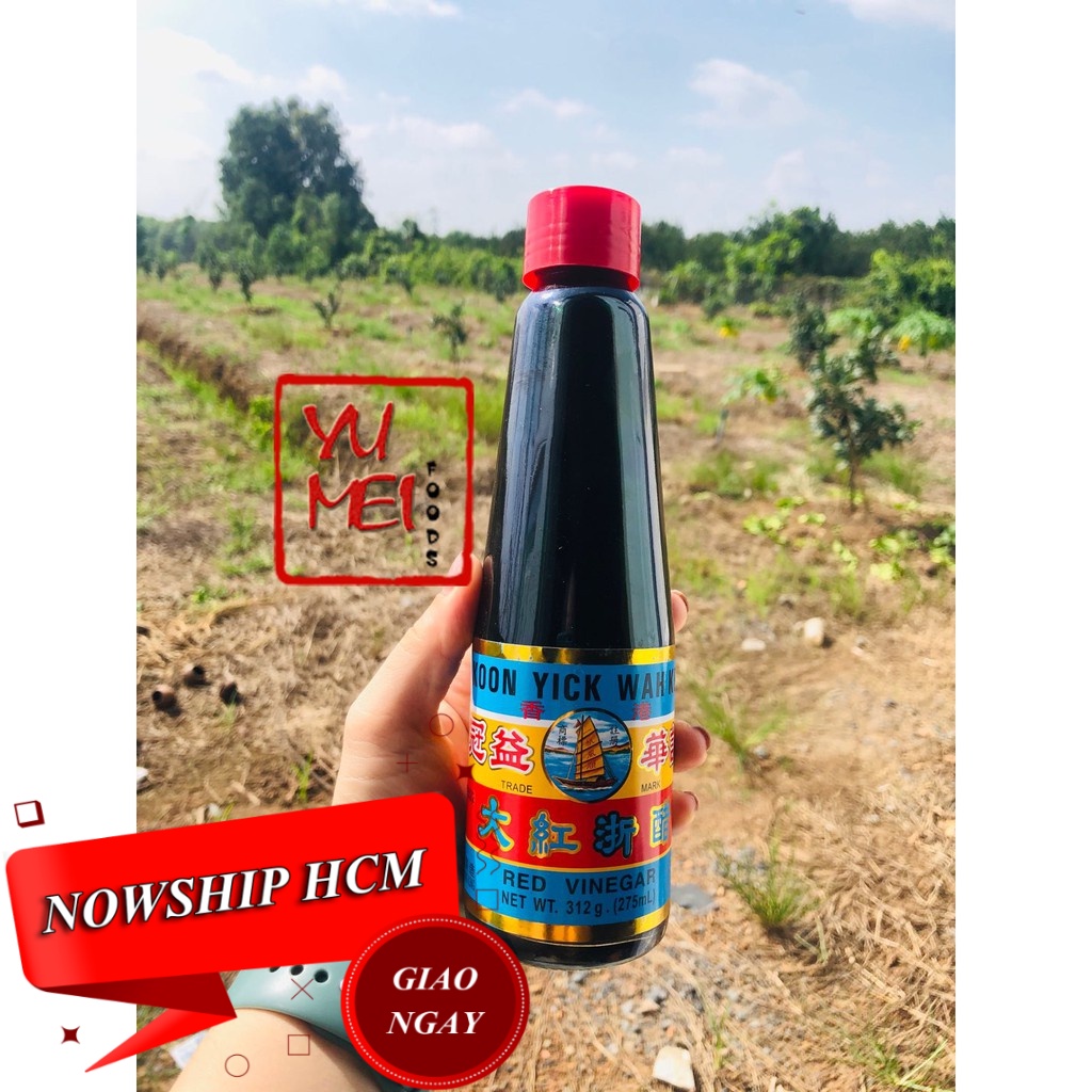 Dấm Đỏ, Giấm Tiều, Giấm Đỏ Hong Kong hiệu Quan Ích 310gr