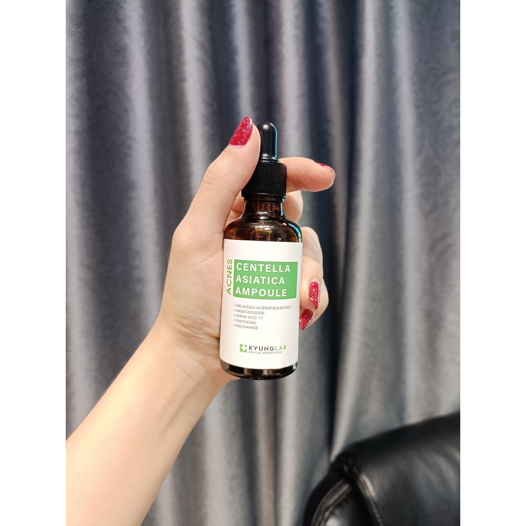 Tinh chất serum ngăn ngừa mụn Kyung Lab Acnes Centella Asiatica Ampoule, giảm sưng viêm, mụn ,kiềm dầu 50ml