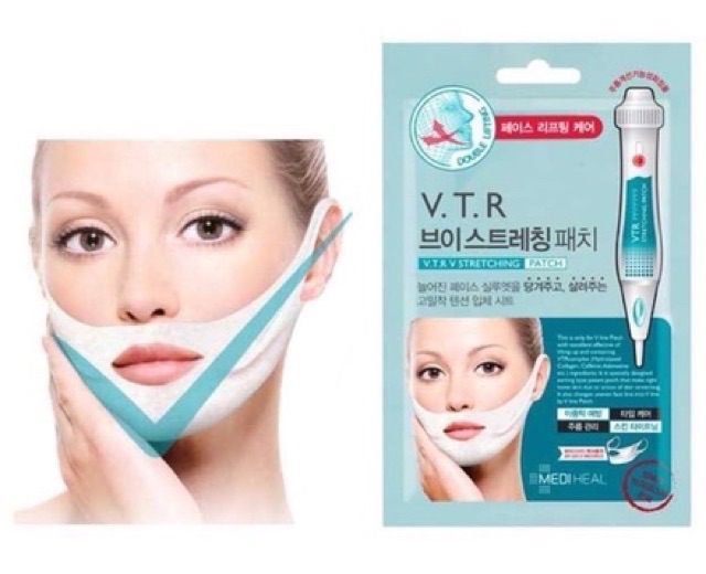 [DUTY FREE] MẶT NẠ VLINE MEDIHEAL V.T.R STRETCHING PATCH HÀN QUỐC