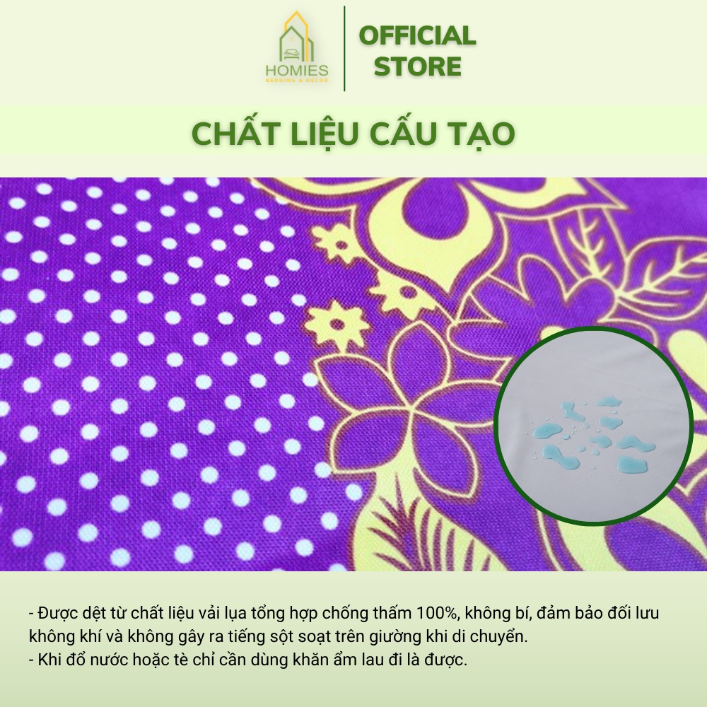 Ga chống thấm Homies in hoa văn xuất Hàn chống thấm tuyệt đối