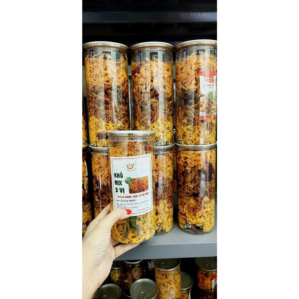 Khô Mix 3 vị  hũ pet 300g
