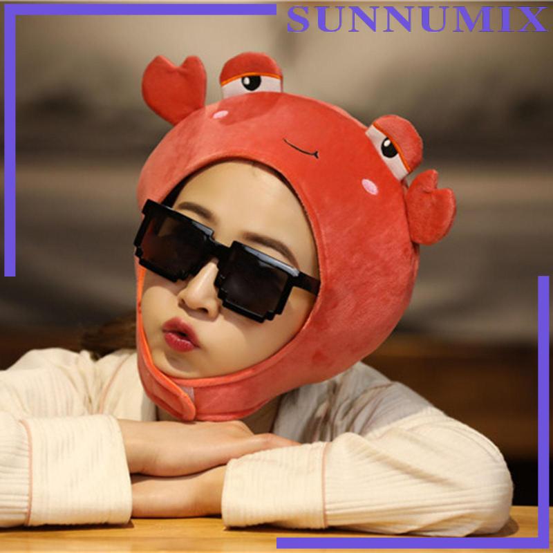 Mũ Trùm Đầu Hình Động Vật Hoạt Hình Bằng Lông Nhung Dễ Thương Xinh Xắn