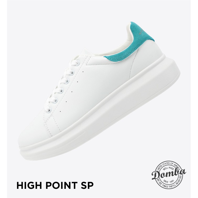 Giày thời trang sneaker Domba gót nhung xanh lam nam nữ H-9020