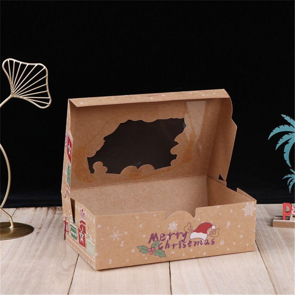 Set 4 / 12 Hộp Bánh Kẹo Phong Cách Giáng Sinh Xinh Xắn