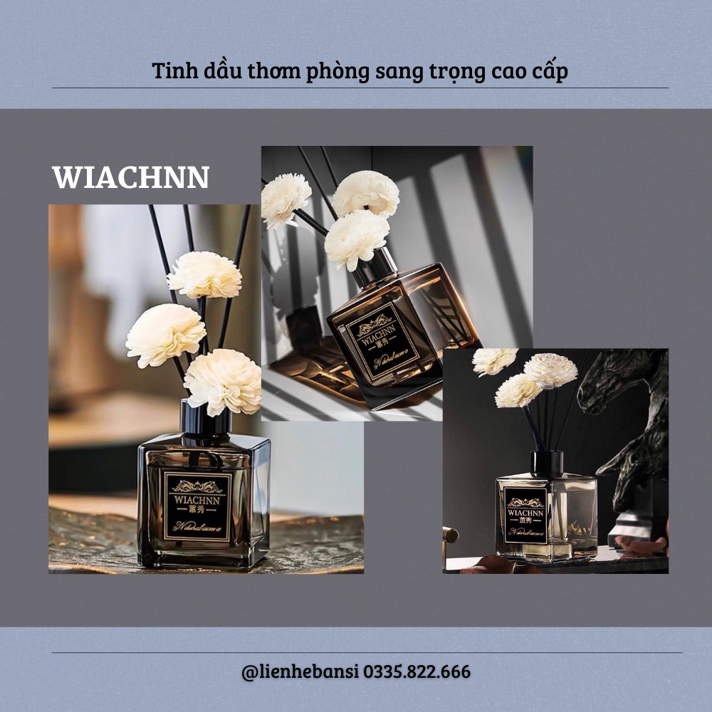 Tinh Dầu Thơm Phòng Thiên Nhiên WIACHNN Xám Sang Trọng ST 50ml