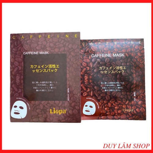 Mặt Nạ Cà Phê Dưỡng Da LIOPA Chính Hãng Nhật Bản - Mask Caffeine Liopa Trắng Da Dưỡng Ẩm Phục Hồi Da