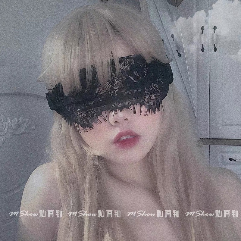 Mặt nạ vải ren họa tiết hoa quyến rũ  - khăn bịt/che mắt hóa trang cosplay sexy