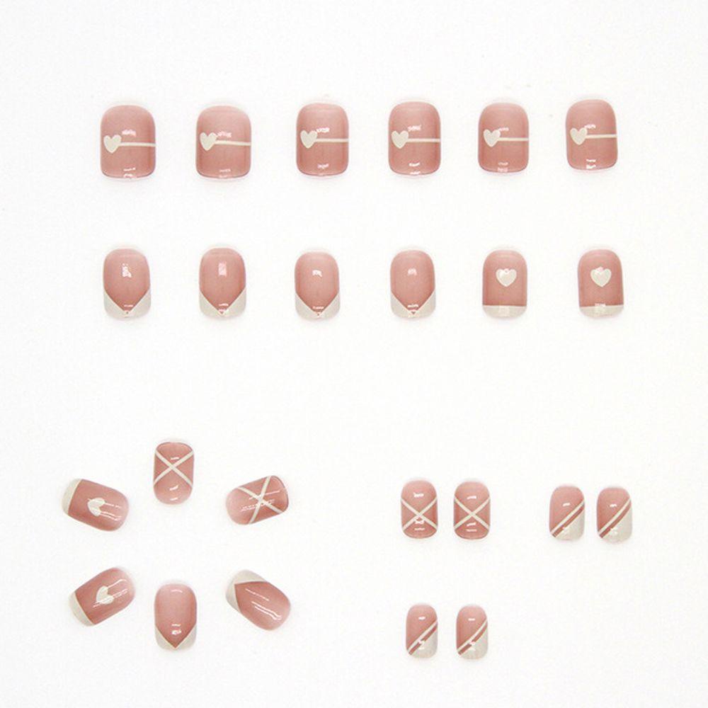 Bộ Móng Tay Giả Hình Đám Mây / Trái Tim Thời Trang Phong Cách Nhật Bản