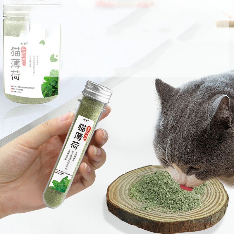 Cỏ bạc hà cho mèo Catnip tuýp 50ml - 260ml tăng cường chất xơ ,vitamin tiêu hóa lông mèo