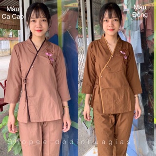 Đồ Lam Đi Chùa # Xéo Nơ Viền
