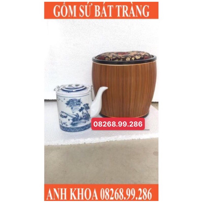 Bao ấm ủ 1,5l - Gốm sứ Bát Tràng Anh Khoa