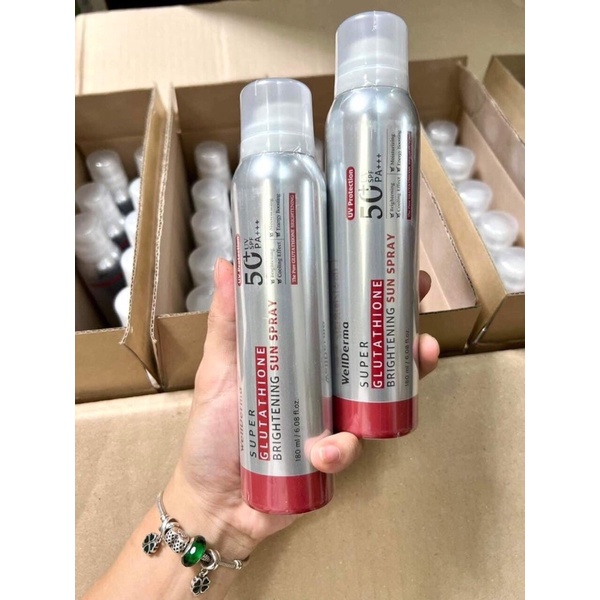 Xịt Chống Nắng Wellderma đỏ