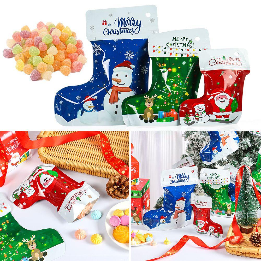 10 Túi Đựng Quà Giáng Sinh Hình Chiếc Tất / Ông Già Noel