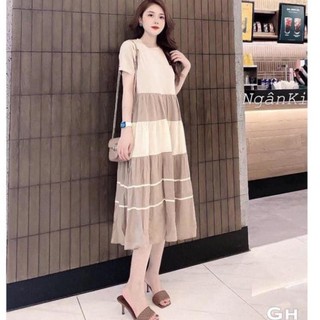 [Sale sốc] Váy bầu siêu xinh💕chất 💯 cotton, mềm mịn, thoáng mát, thấm hút mồ hôi❤️free size 40~68kg
