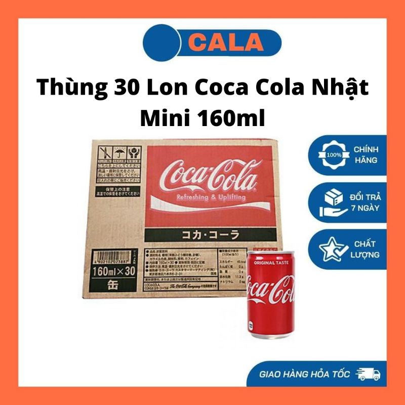 (Date 11/22) Thùng 30 Lon Coca Nhật Mini 160ml