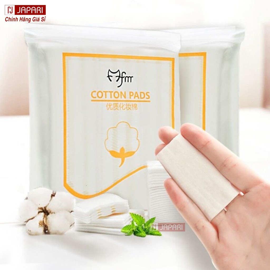 Bông Tây Trang 222 Miếng Cotton Pads 3 Lớp Hàng Nội Địa Trung Skincare - Bông Tẩy Trang Giá Sỉ JAPARI