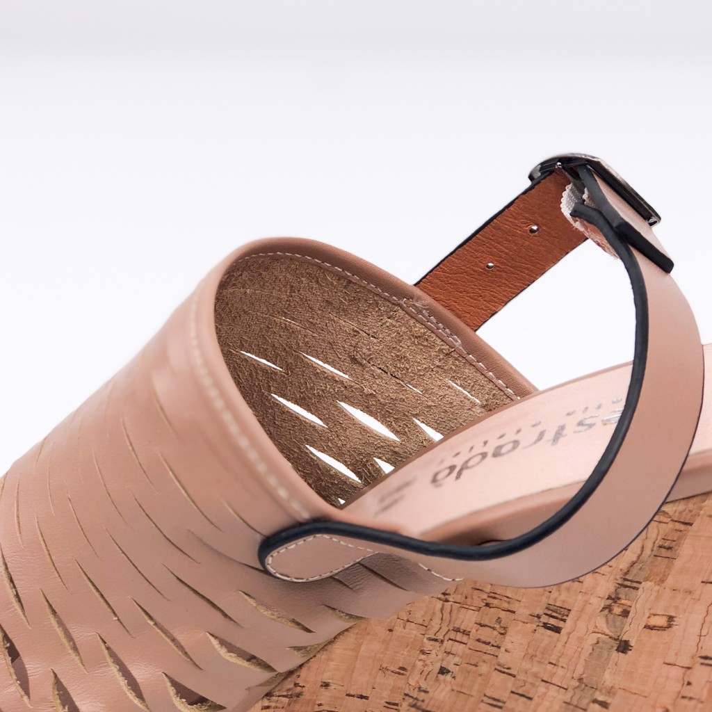 Sandal nữ VNXK quai cài tiện lợi, giày xăng đan da bò Ý đế xuồng chống xước - Kimy Store