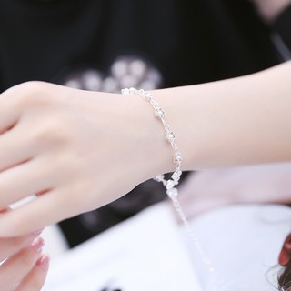 Lắc tay hình hoa bạc - TS-0110