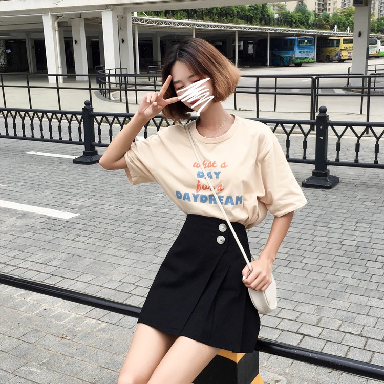 Chân Váy Xiaozhainv Dáng Chữ A Lưng Cao Dành Cho Nữ | BigBuy360 - bigbuy360.vn