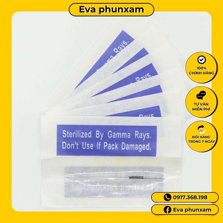 KIM 3 TRÒN PHỔ THÔNG TRONG PHUN XĂM (túi 100 chiếc)