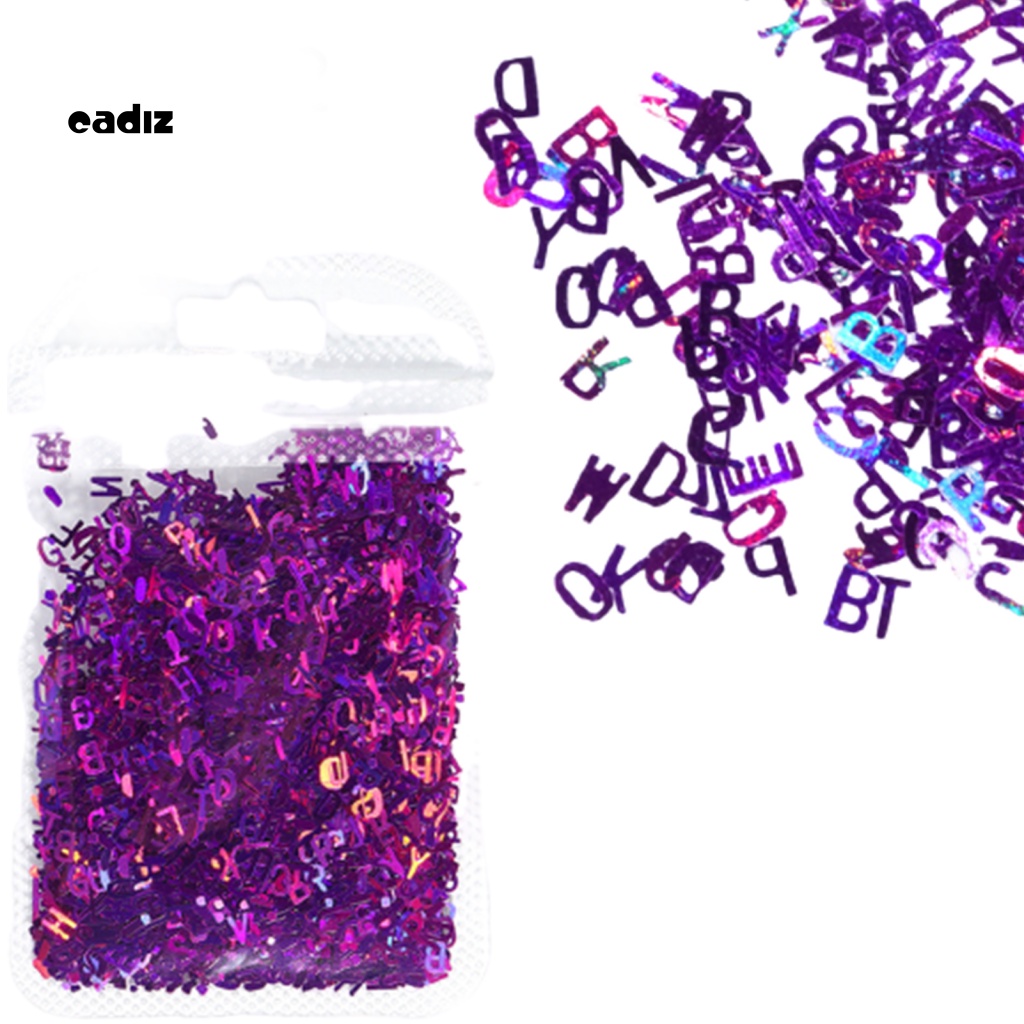 Phụ Kiện Kim Tuyến Hình Chữ Cái Siêu Mỏng Hỗn Hợp Trang Trí Móng Tay Nghệ Thuật DIY