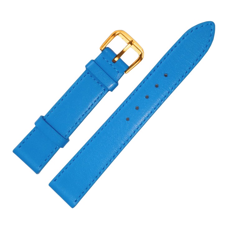 {Xanh Dương/Tím} Dây da đồng hồ nam nữ DA BÒ THẬT 2 LỚP MỎNG, SIÊU DẺO BO-03 KHÓA CÀI size 12 - 14-16-18 - 20mm