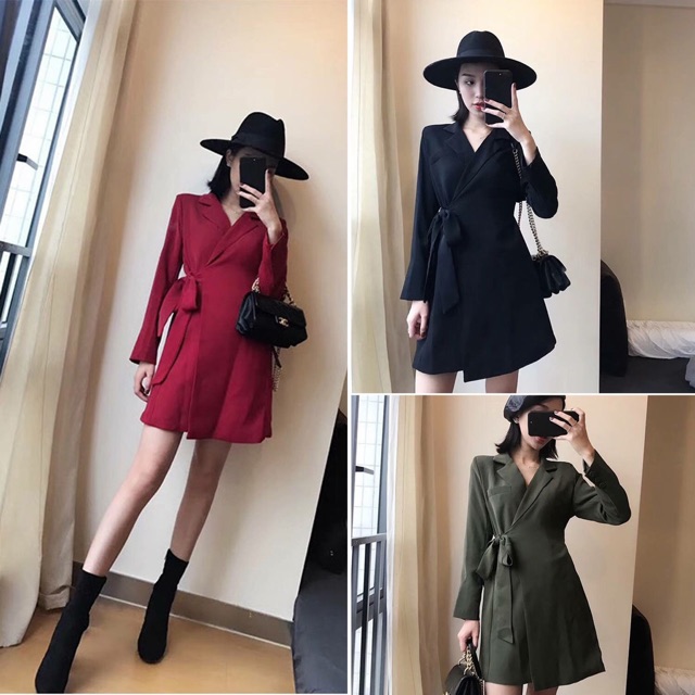 ĐẦM TAY DÀI ĐẮP CHÉO