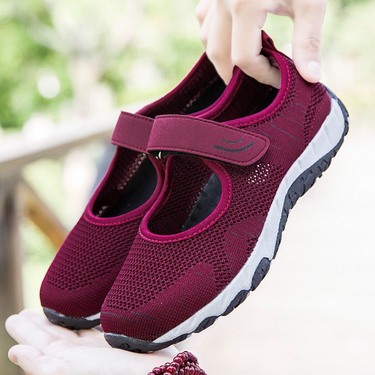Giày đi bộ chống trượt siêu nhẹ Size lớn cho nữ - HÀNG NHẬP KHẨU