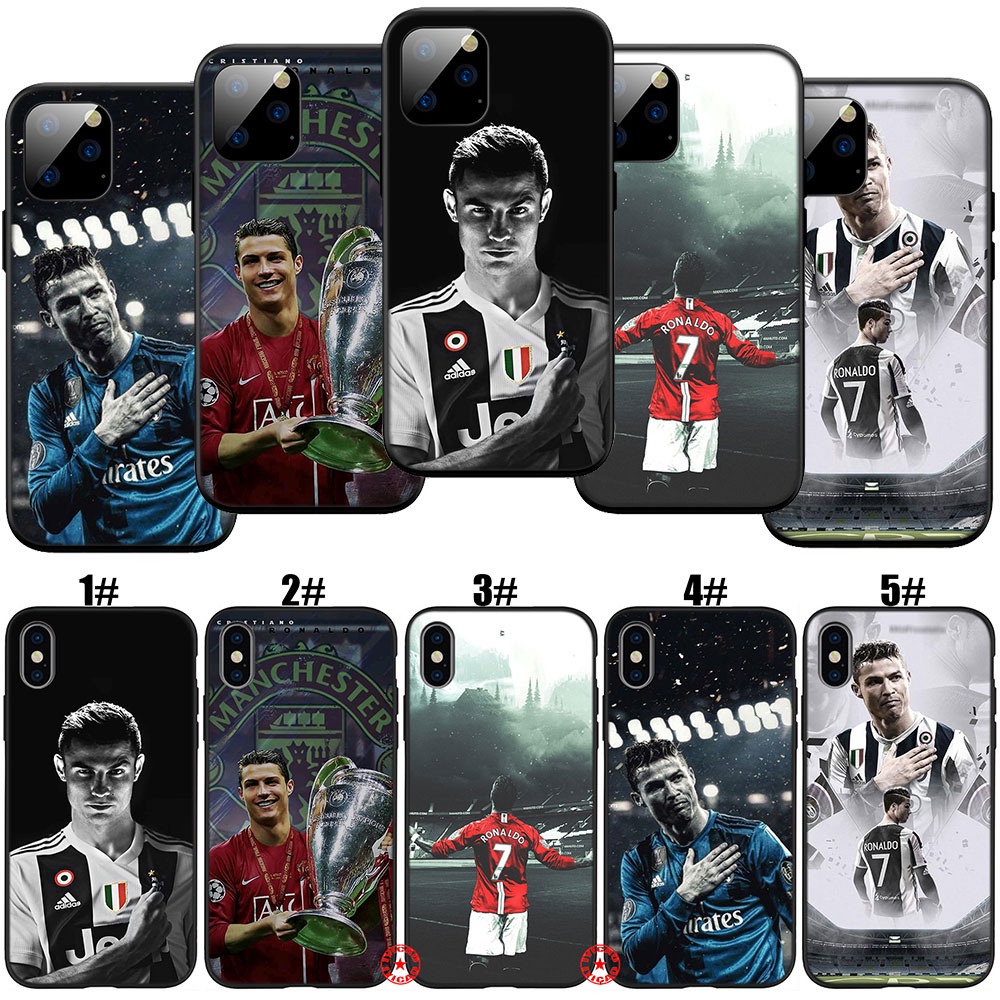 Ốp Điện Thoại Hình Cristiano Ronaldo CR7 Zl35 Cho iPhone 11 Pro Max XR 5 5s 6 6s 7 8 Plus