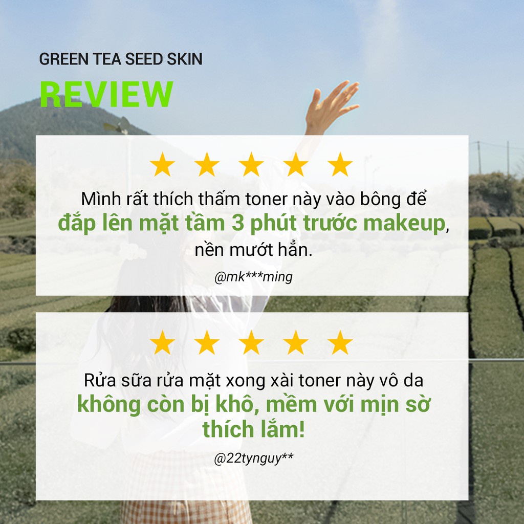 Nước cân bằng độ ẩm innisfree Green Tea Seed Skin 200ml