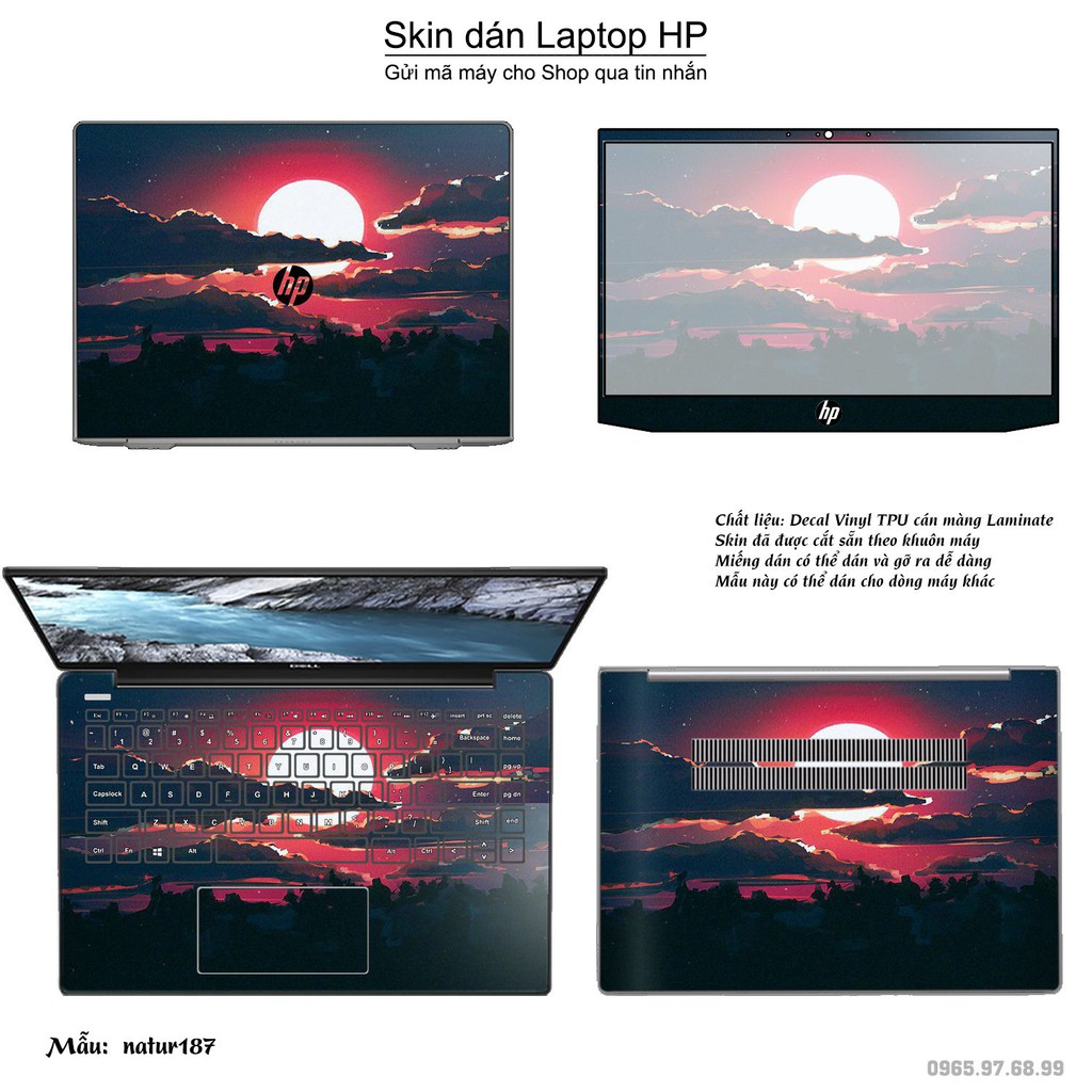 Skin dán Laptop HP in hình thiên nhiên _nhiều mẫu 7 (inbox mã máy cho Shop)