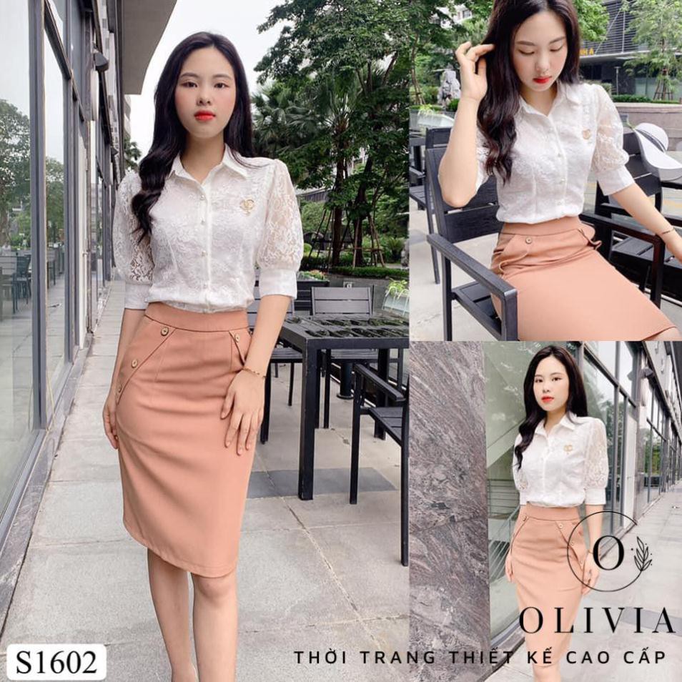 Set công sở áo ren trắng kết hợp chân váy ôm trẻ trung[Kèm ảnh thật]
