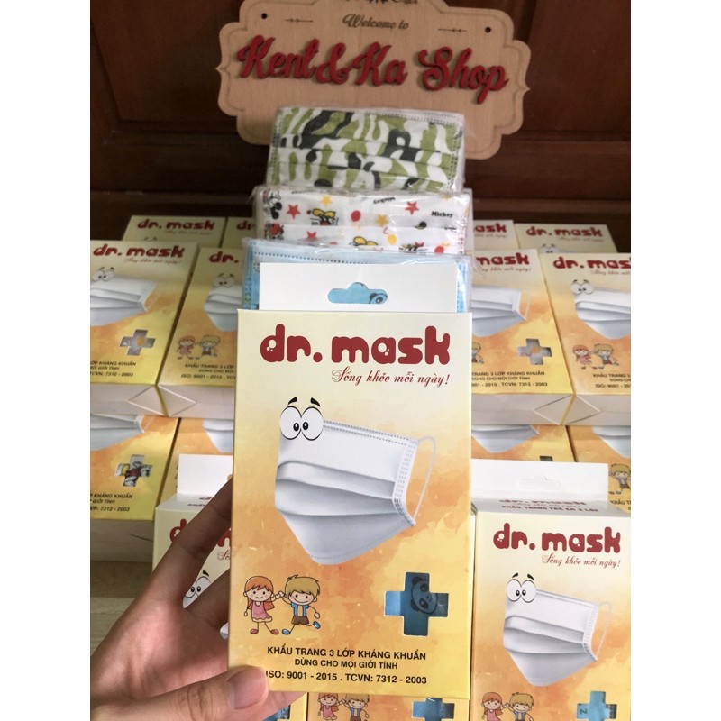 Khẩu trang trẻ em 3 lớp Dr.mask