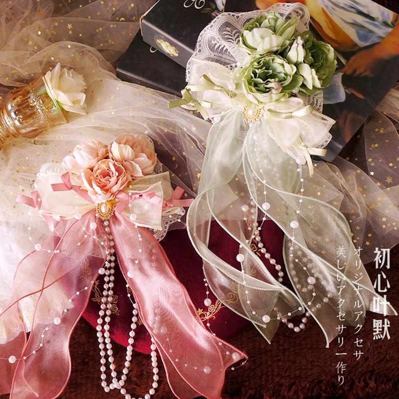 Phụ Kiện Cài Tóc Hình Nón Phối Tua Rua Phong Cách Lolita Dành Cho Nữ