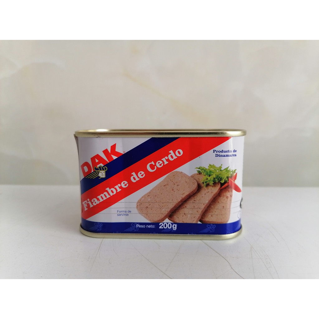 [200g – Hộp vuông] PATE THỊT HEO [Denmark] DAK Pork Luncheon Meat (tgc-hk)
