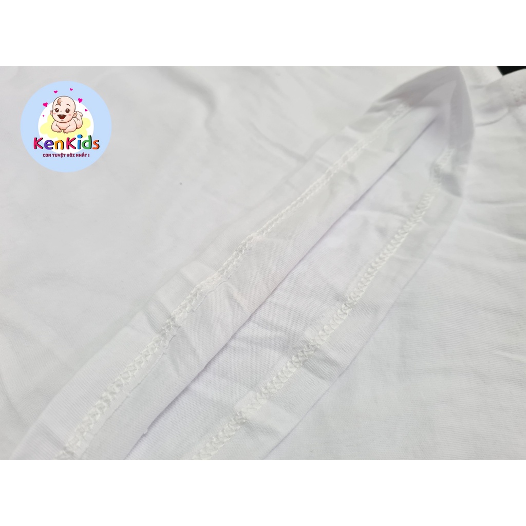 Quần đùi ngắn trắng cotton size Đại cho bé (s11-s15) - 1 cái