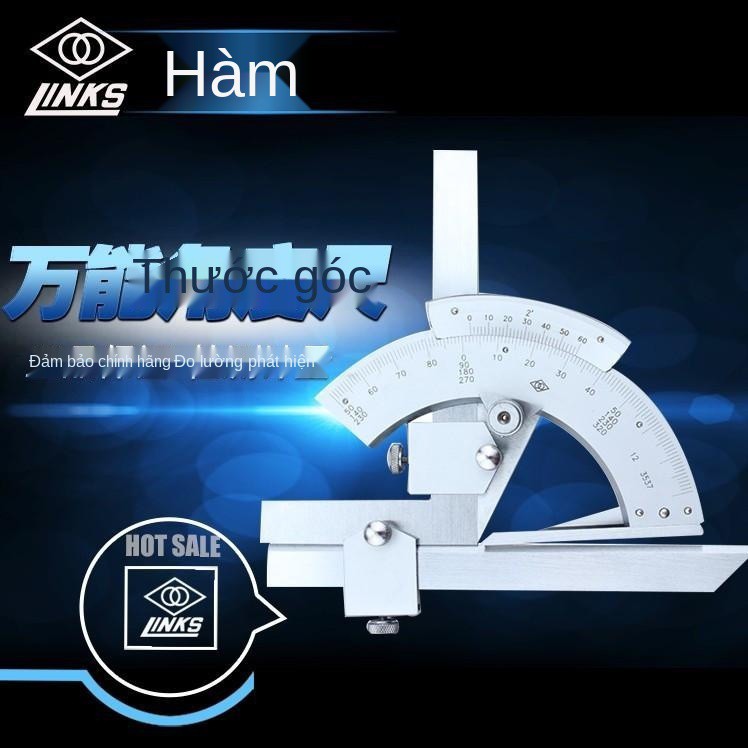 Thước đo góc vạn năng Haliang 0-320 độ Máy có đồng hồ 0-360