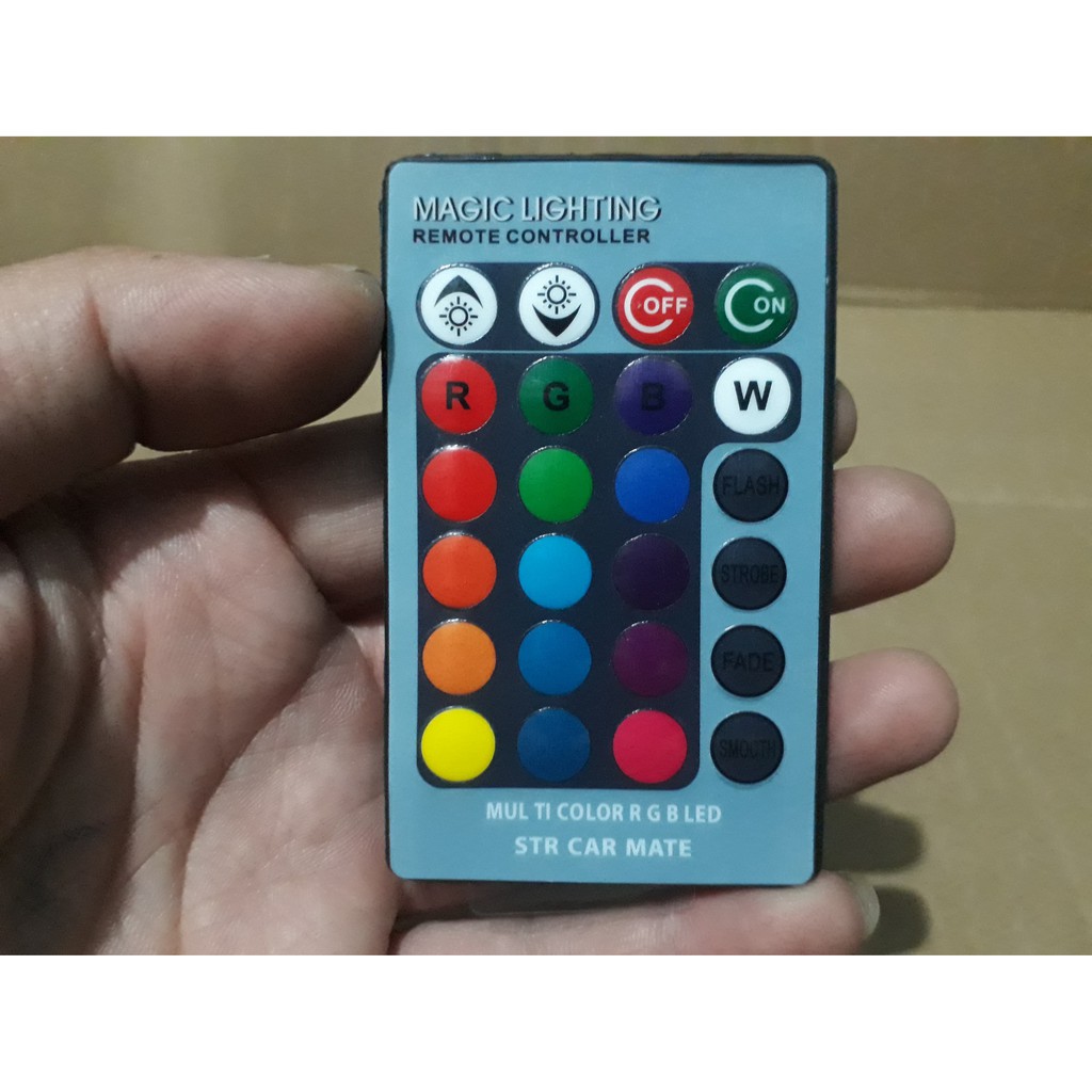Bộ 2 led audi T10  16 màu kèm điều khiển lắp cho oto , xe máy