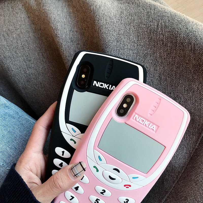 Ốp điện thoại hình dáng độc đáo kèm dây đeo cho iPhone 6 6s 7 8 Plus X XR XS MAX