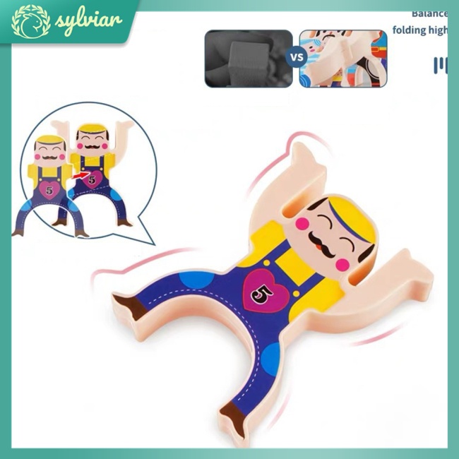 Bộ Đồ Chơi Xếp Hình Cân Bằng Bằng Bằng Gỗ Dành Cho Trẻ Em