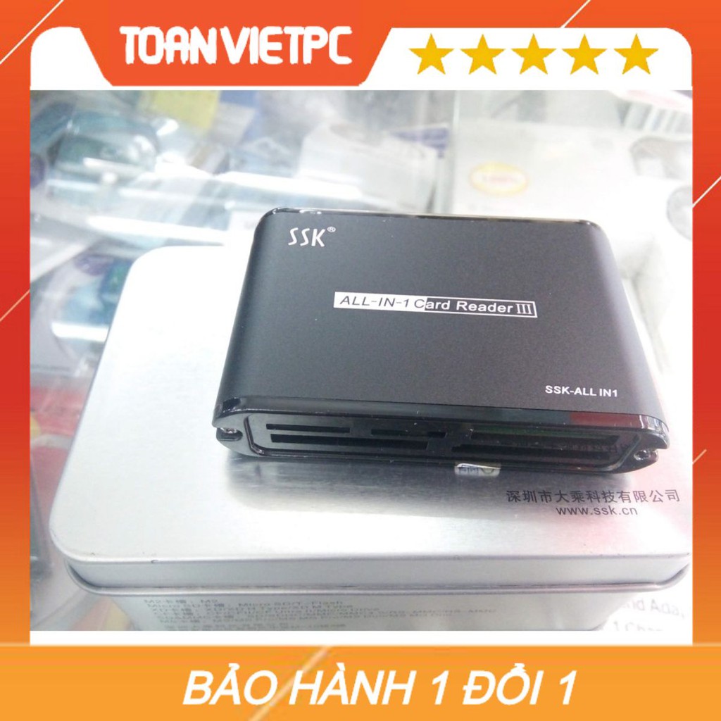 Đầu Đọc Thẻ Nhớ Đa Năng SSK All In 1 Card Reader III Giúp Bạn Dễ Dàng Đọc Được Tất Cả Các Loại Thẻ Tốc Độ Nhanh Ổn Định