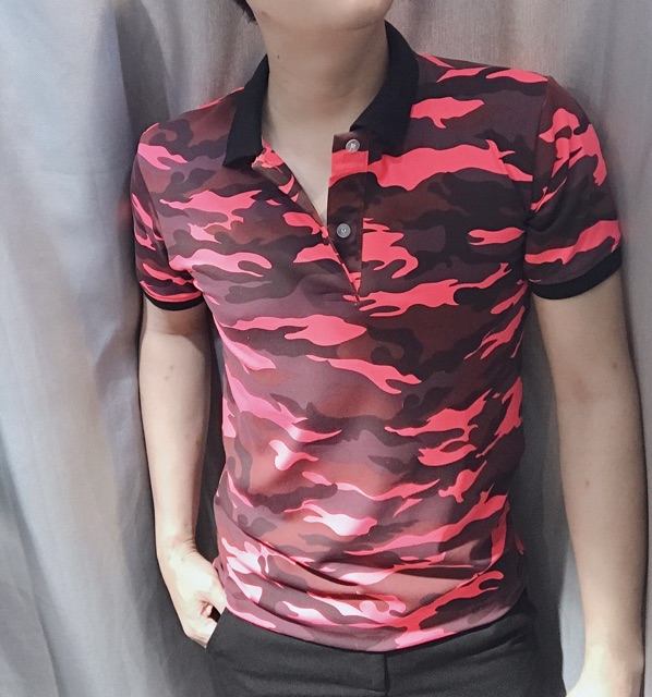Áo thun polo rằn ri